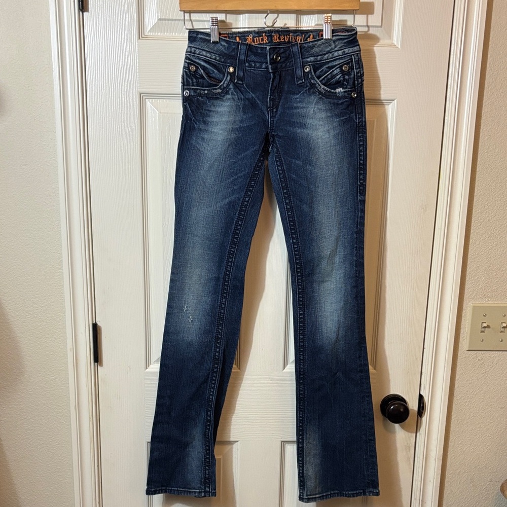 Rock Revival Women's Dark Blue Boot Cut Jeans